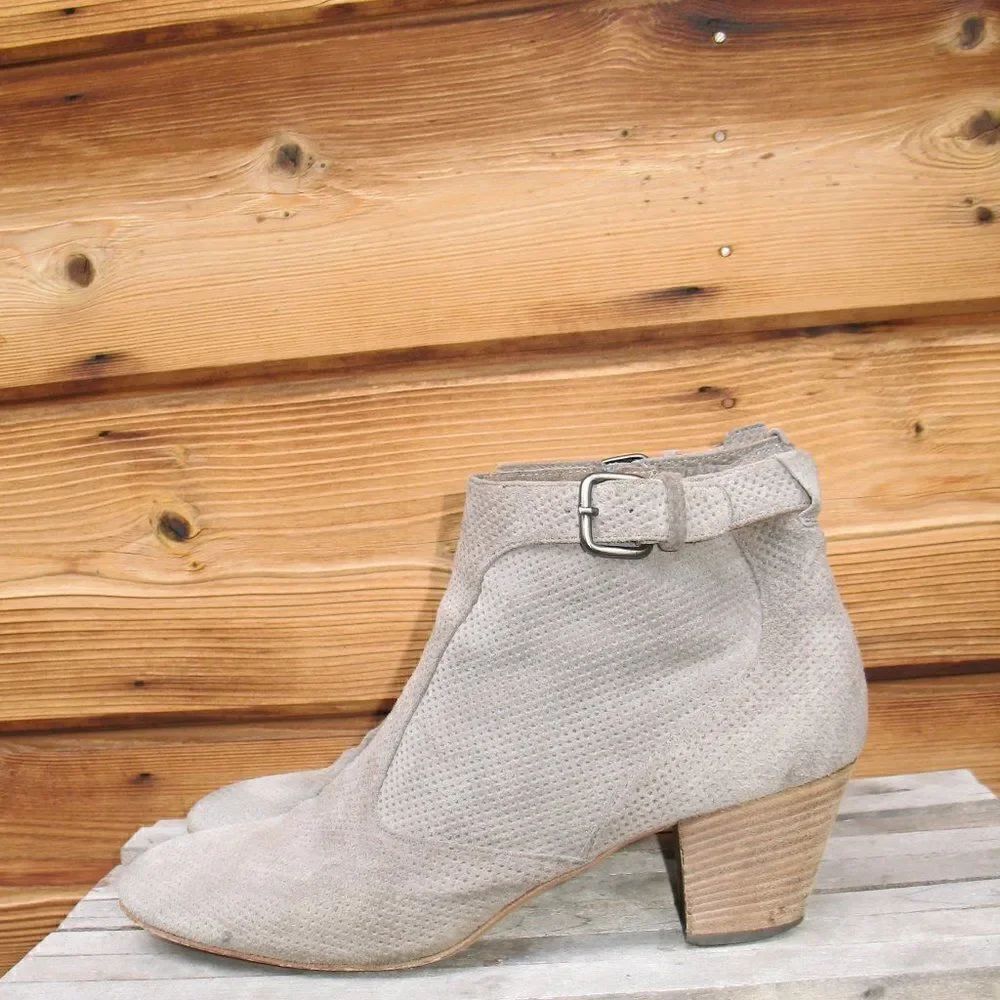 Aquatalia Perforated Ankle Boots 